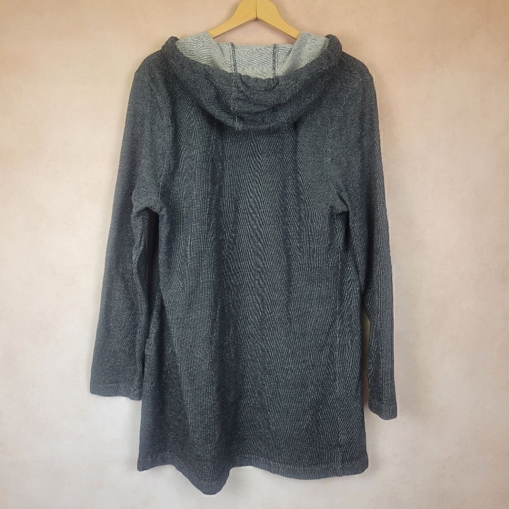 Ron Tomson Open Front Hooded Knit Cardigan Size Small - Picture 3 of 7